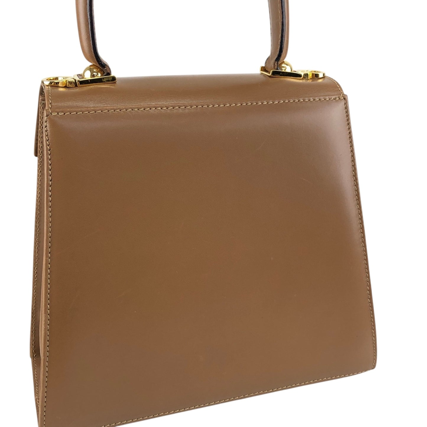 Salvatore Ferragamo Gancini Two-way Handbag Shoulder bag Brown Vintage 6t6kdf