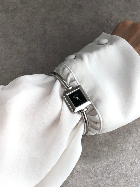 GUCCI Quartz Watch Silver Vintage1900L cpxu7b