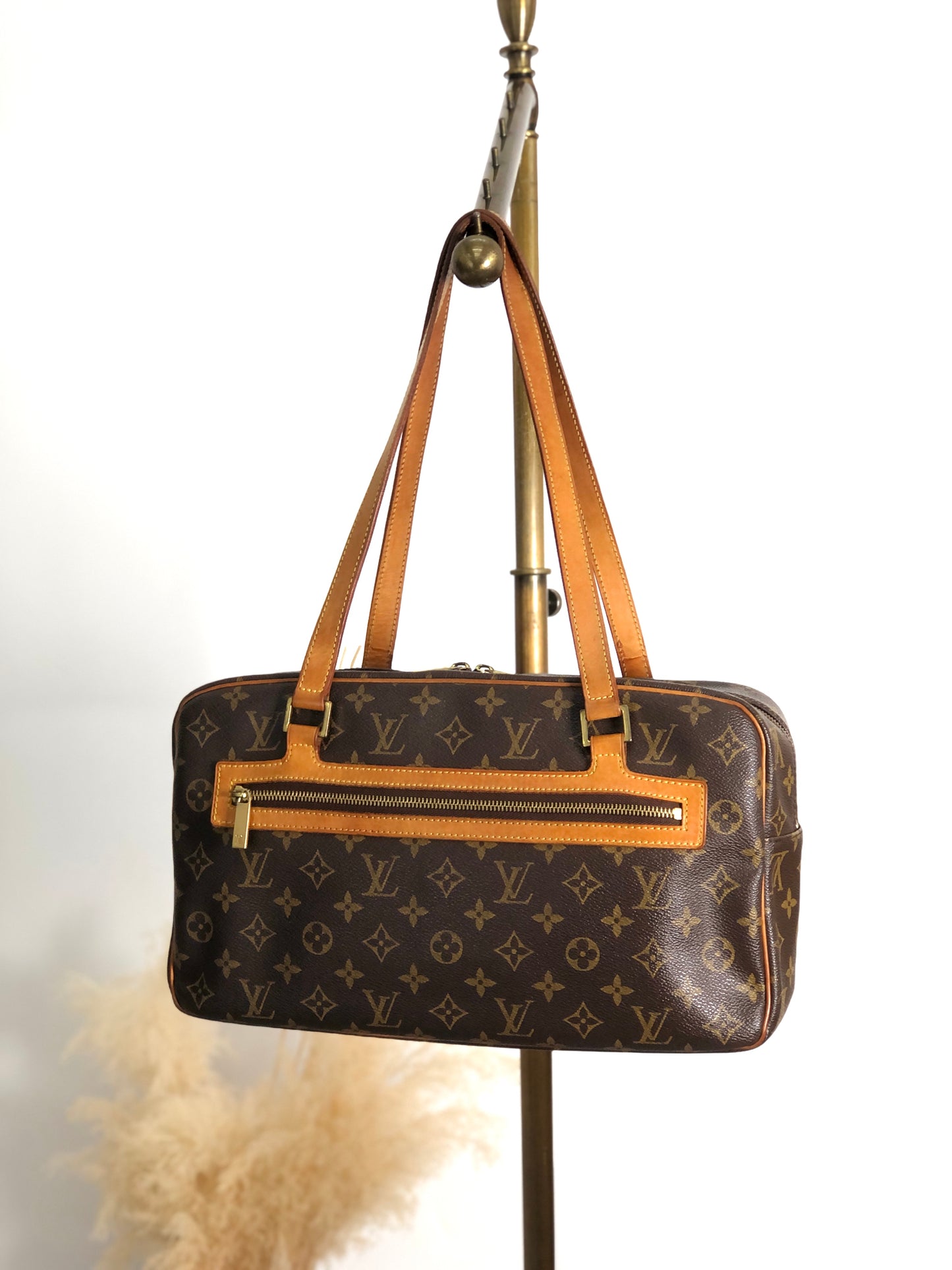 LOUIS VUITTON Monogram Totebag Brown Vintage su5r5b