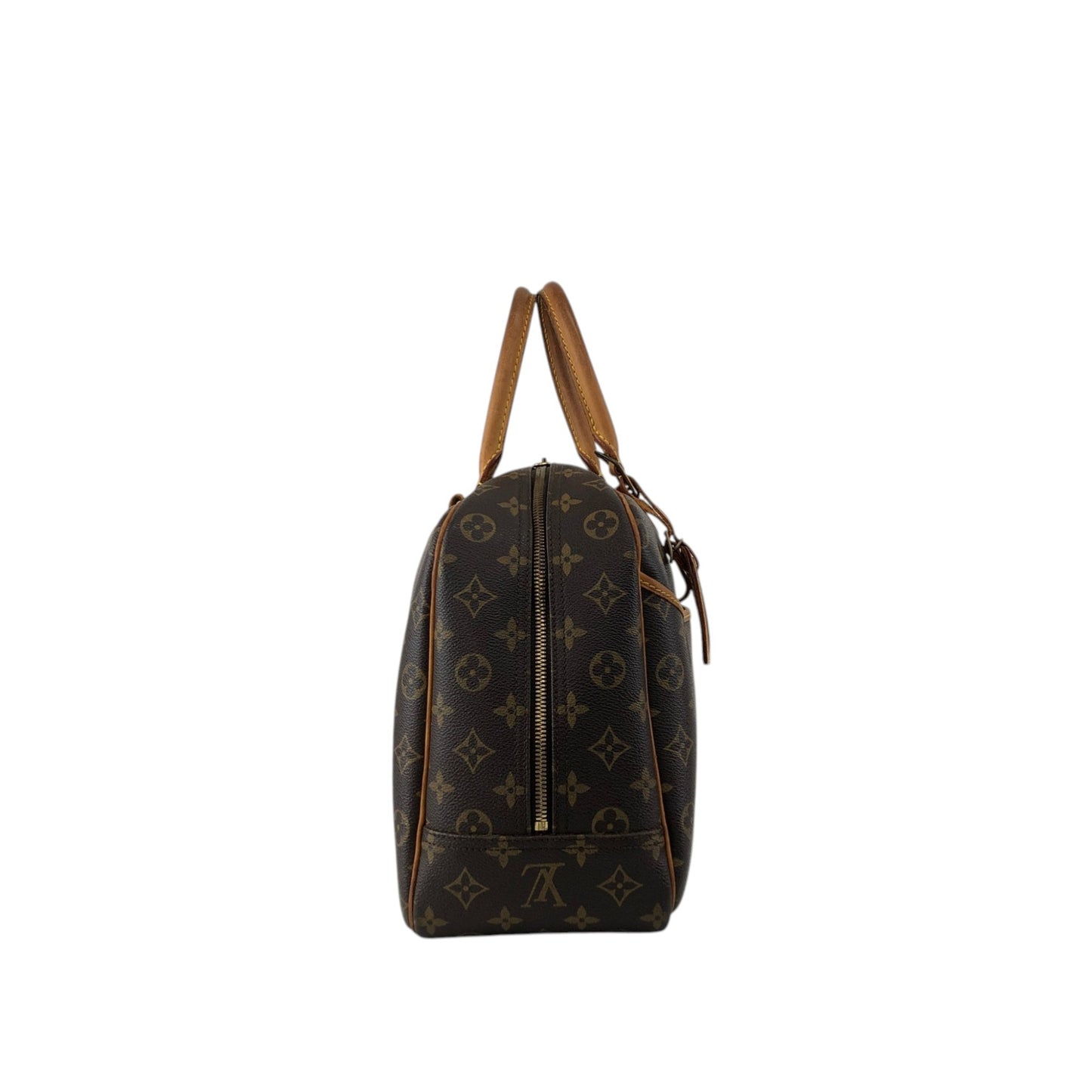 LOUIS VUITTON Monogram Handbag Brown Vintage bwp3ix