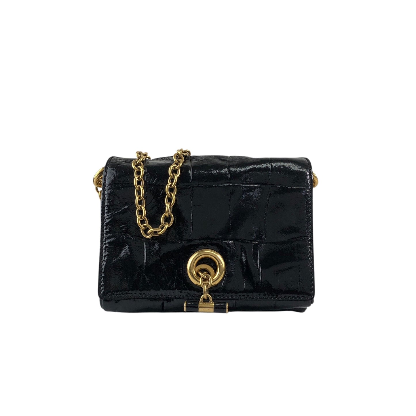 Yves Saint Laurent Chain Shoulder bag Black Vintage rncjip