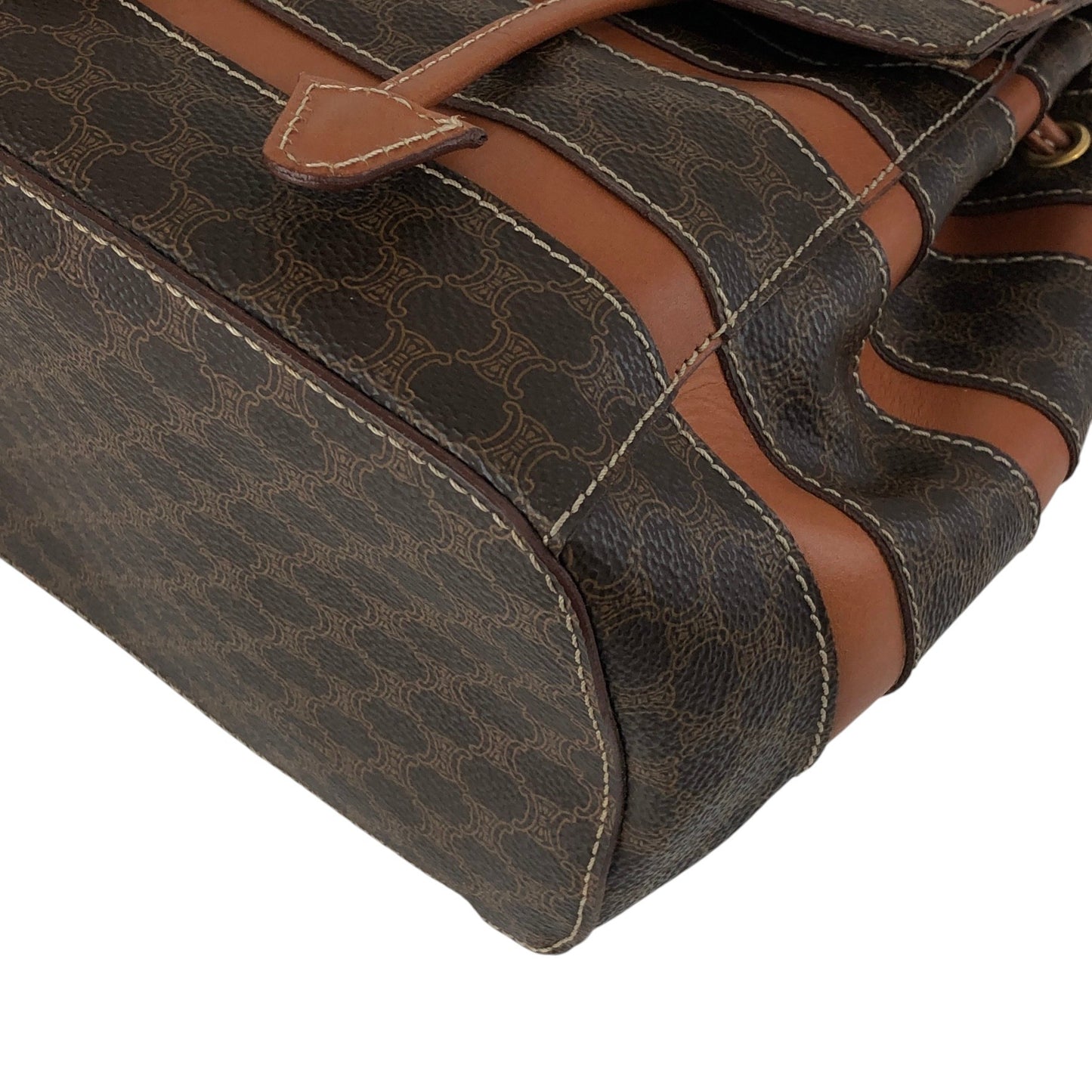 CELINE Macadam Backpack Brown Vintage j5v54w