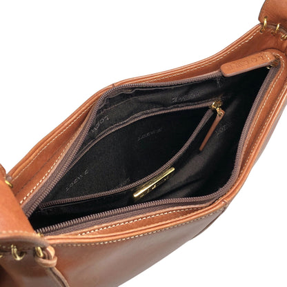 LOEWE Anagram Charm Shoulder bag Brown Vintage 2s7z2u