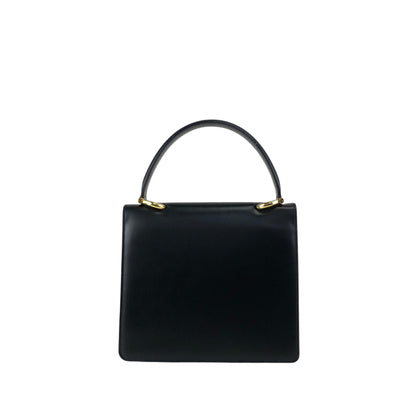 CELINE Gancini Handbag Black Vintage hkm3p8