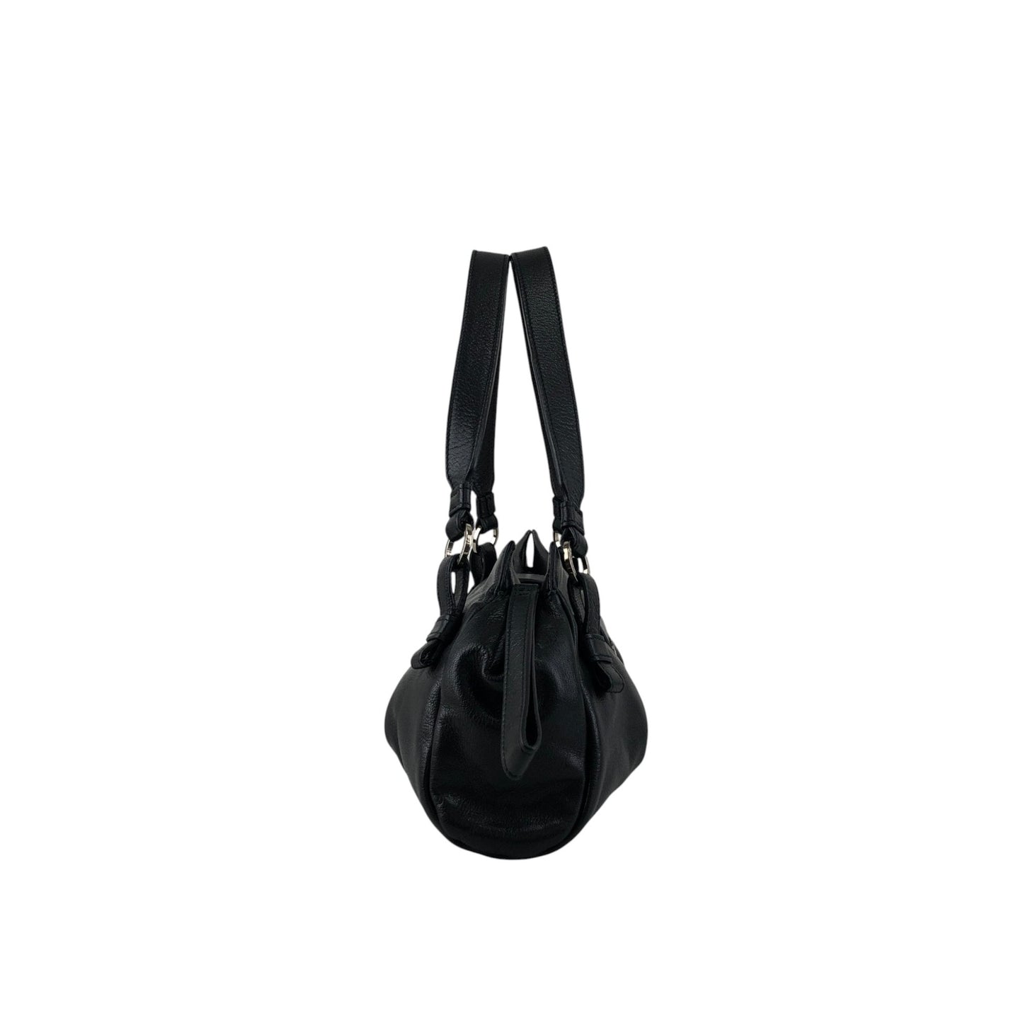 LOEWE Anagram Handbag Black Vintage sf28ij