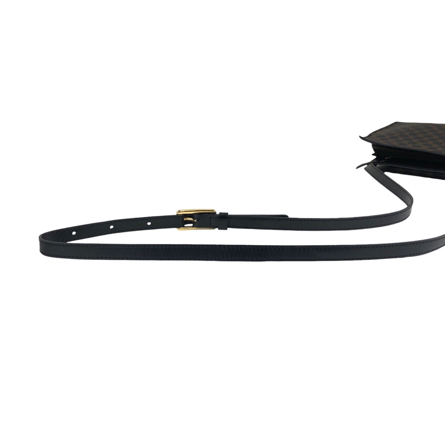CELINE Macadam Shoulder bag Black Vintage dwm48m