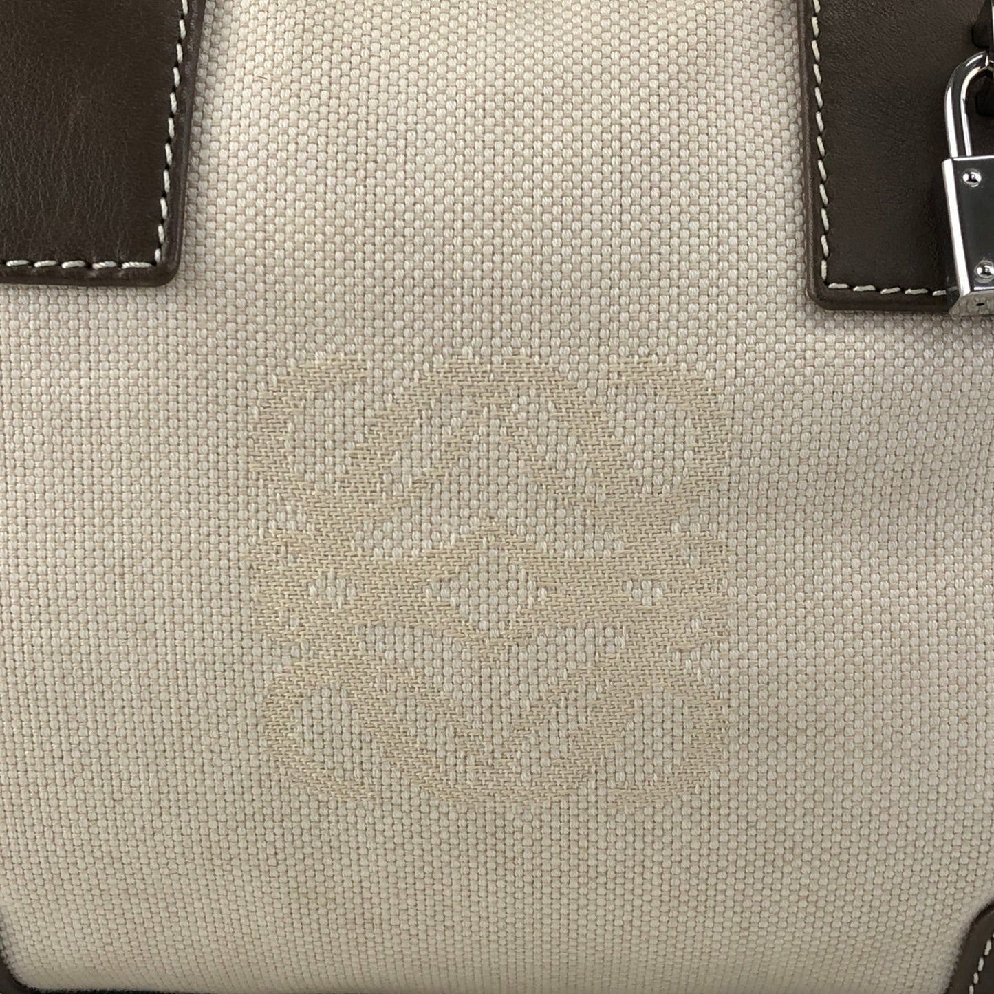 LOEWE Amazona Anagram Handbag Beige Vintage srrkp4