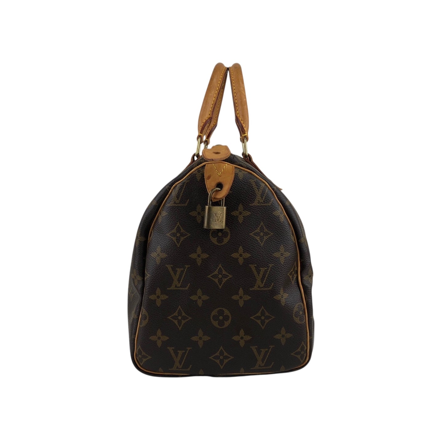 LOUIS VUITTON Monogram Small Boston bag Handbag Brown M41108 Vintage nniw2h