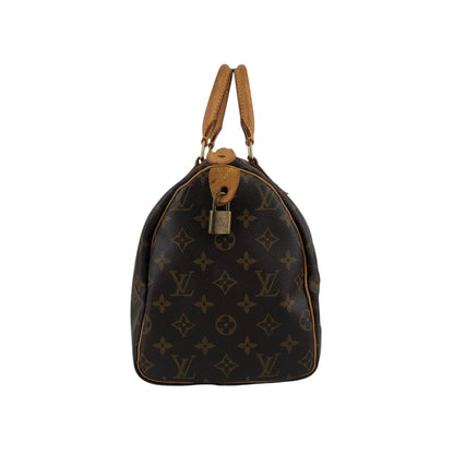 LOUIS VUITTON Monogram Small Boston bag Handbag Brown M41108 Vintage nniw2h