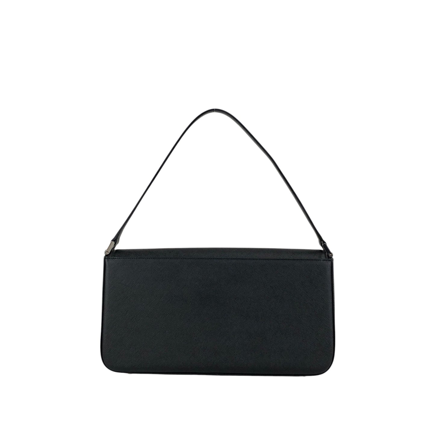 BURBERRY Logo Shoulder bag Black Vintage 5huwxe