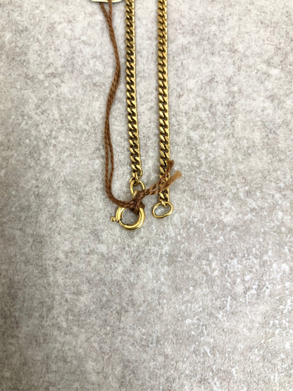 CELINE Blason Necklace Gold Vintage v6ajm5