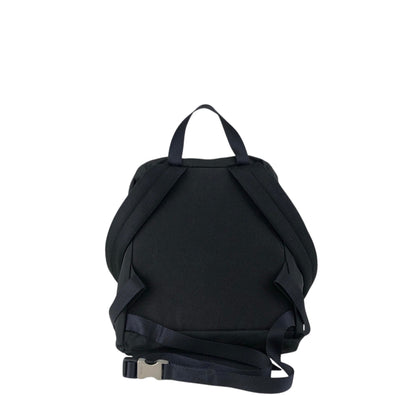 PRADA Tessuto Triangle Logo Front Buckle Backpack Black Vintage 2mkph6