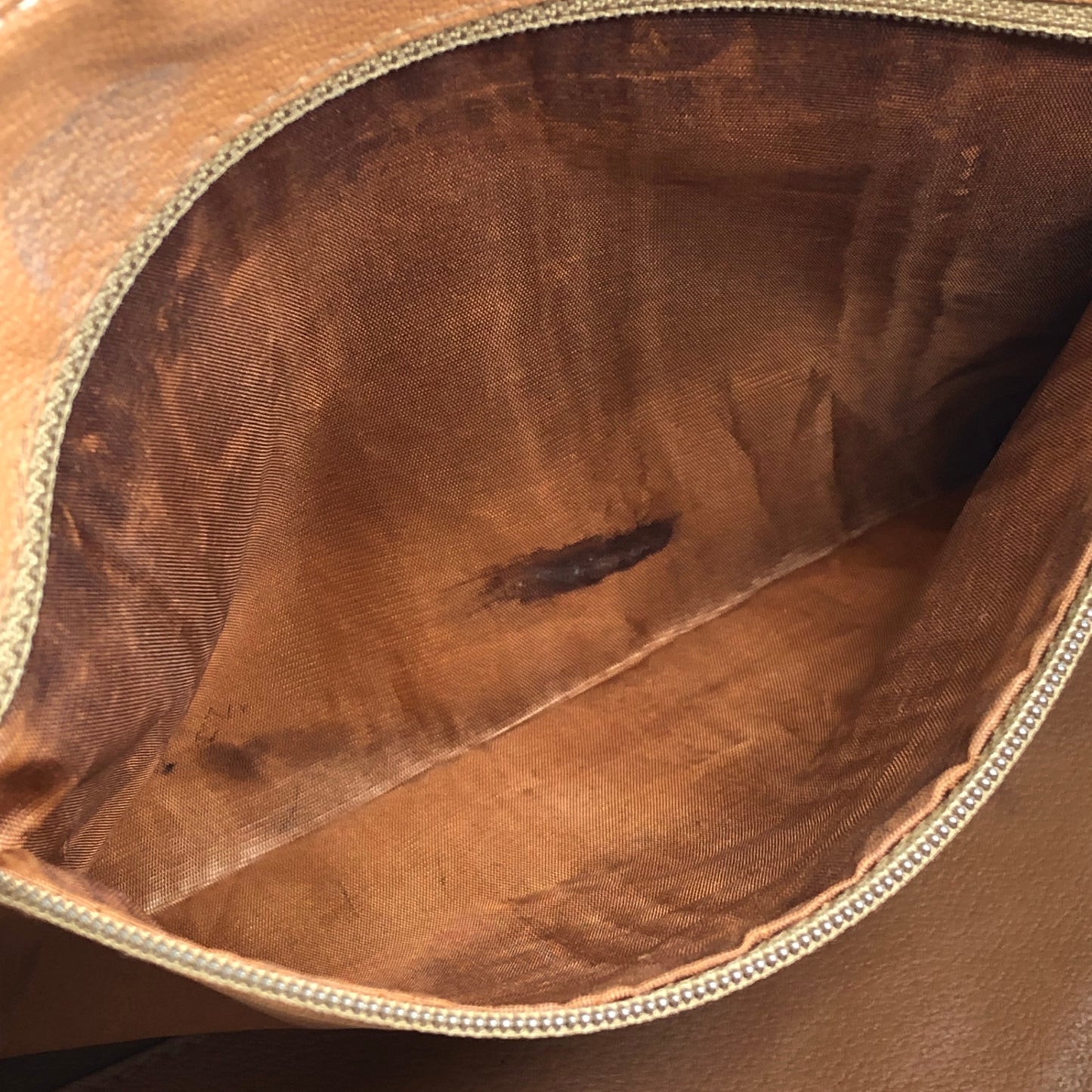 CELINE Macadam Triomphe Handbag Boston bag Brown Vintage 7bmypd