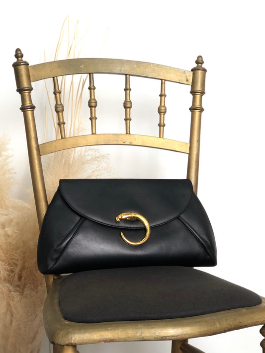 Cartier Clutch bag Black Vintage nhtgwj