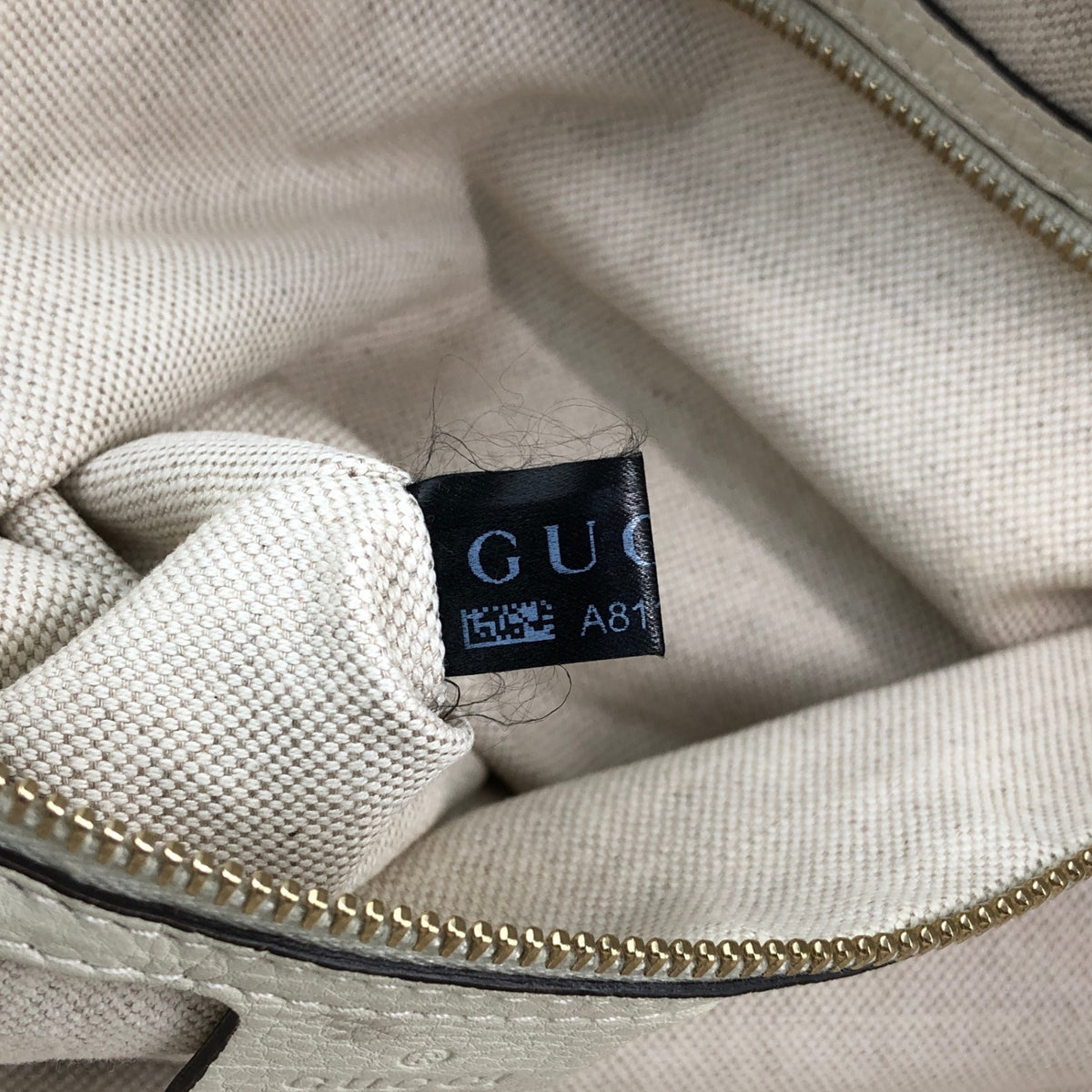 GUCCI Logo Totebag Ivory×Brown Vintage rc7r6c
