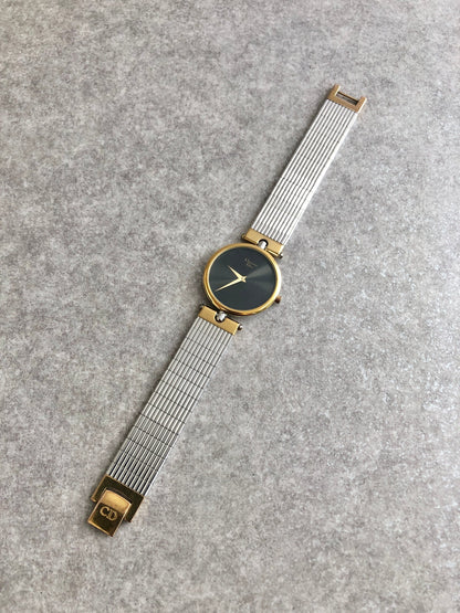 Christian Dior Quartz Watch Silver 3026 Vintage 4epvim