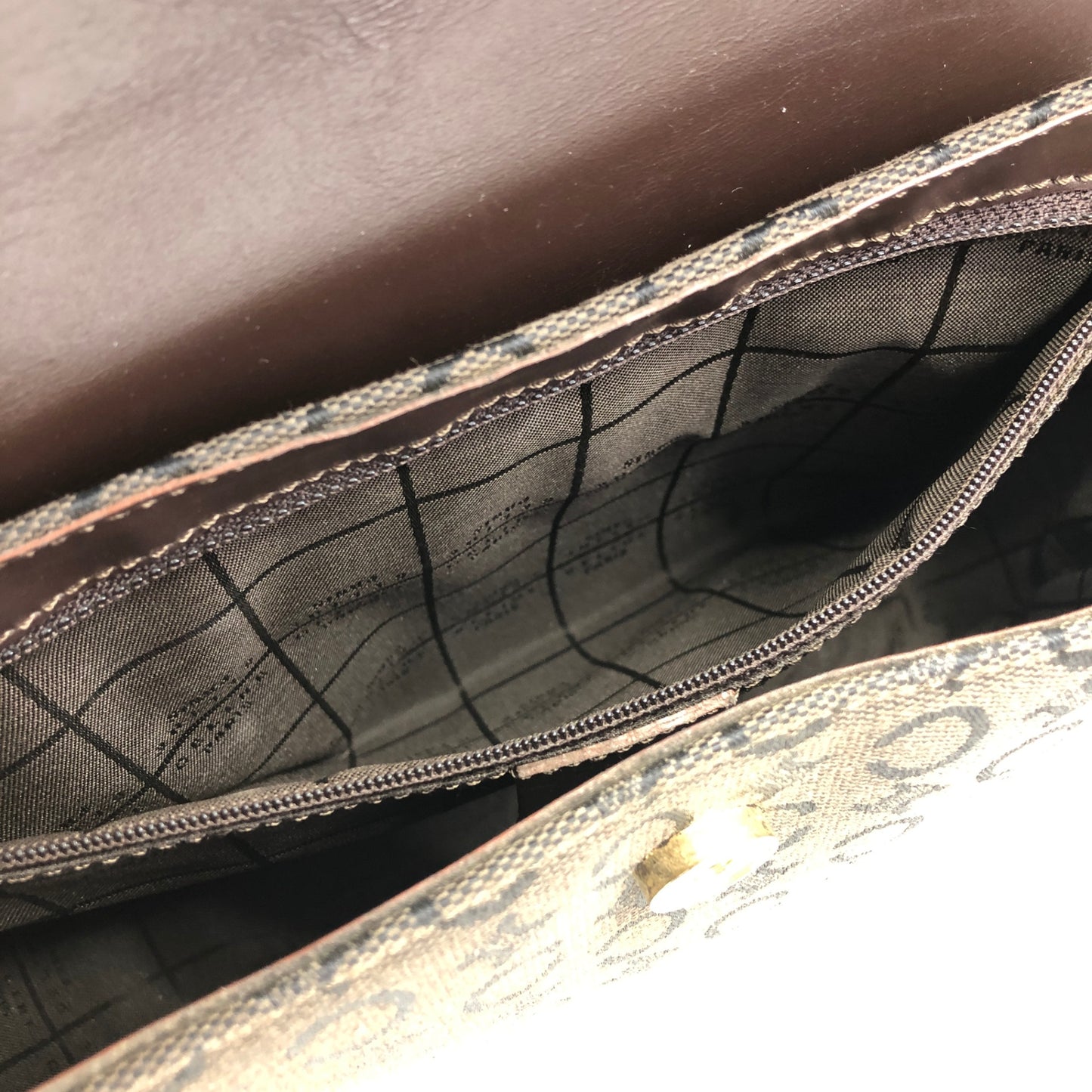 CELINE CMacadam Shoulder bag Hobobag Brown Vintage psiyb3