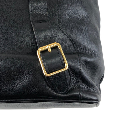 GUCCI Bamboo Double Pocket Backpack Black Vintage 5xx4xe