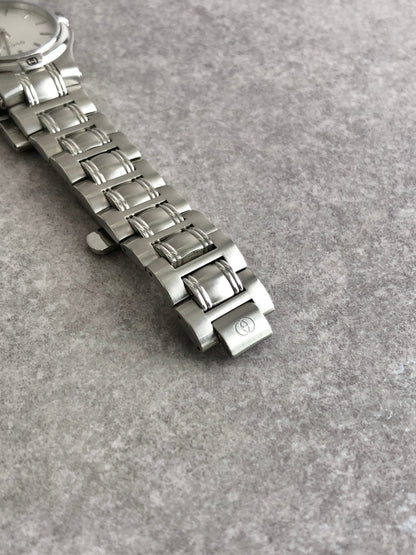 GUCCI Logo Quartz Watch Silver 9040M Vintage gtbcth
