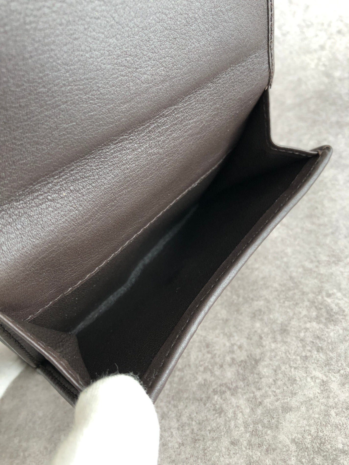 GUCCI GG Canvas Folded Wallet Beige Vintage phhryh