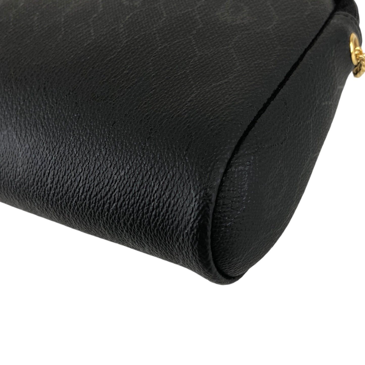 Christian Dior Honeycomb Pattern Chain Shoulder bag Black Vintage b8y78k