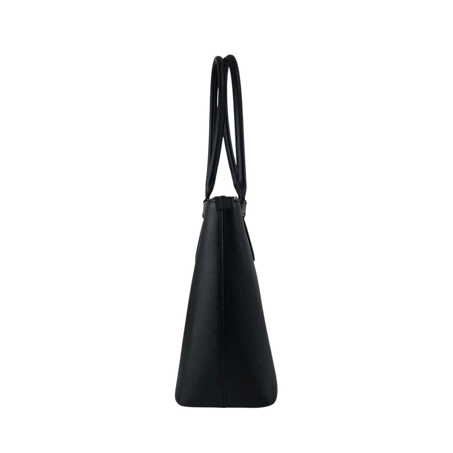 BURBERRY Logo Handbag Totebag Black Vintage behneb