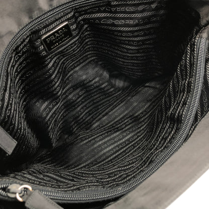 PRADA Triangle Logo Totebag Black Vintage hidgup