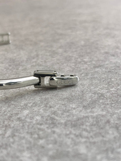 GUCCI Quartz Watch Silver 1900L Vintage ij6uej