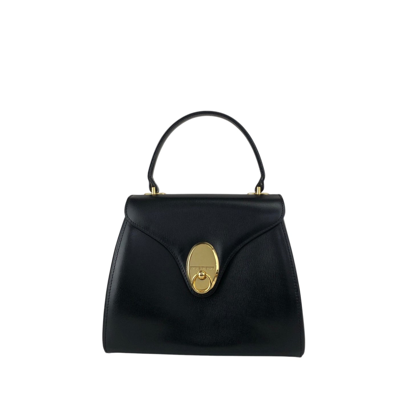GIVENCHY Top Handle Handbag Black Vintage 8gf8y4