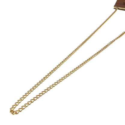 Salvatore Ferragamo Vala Ribbon Chain Shoulder bag Brown Vintage i66575