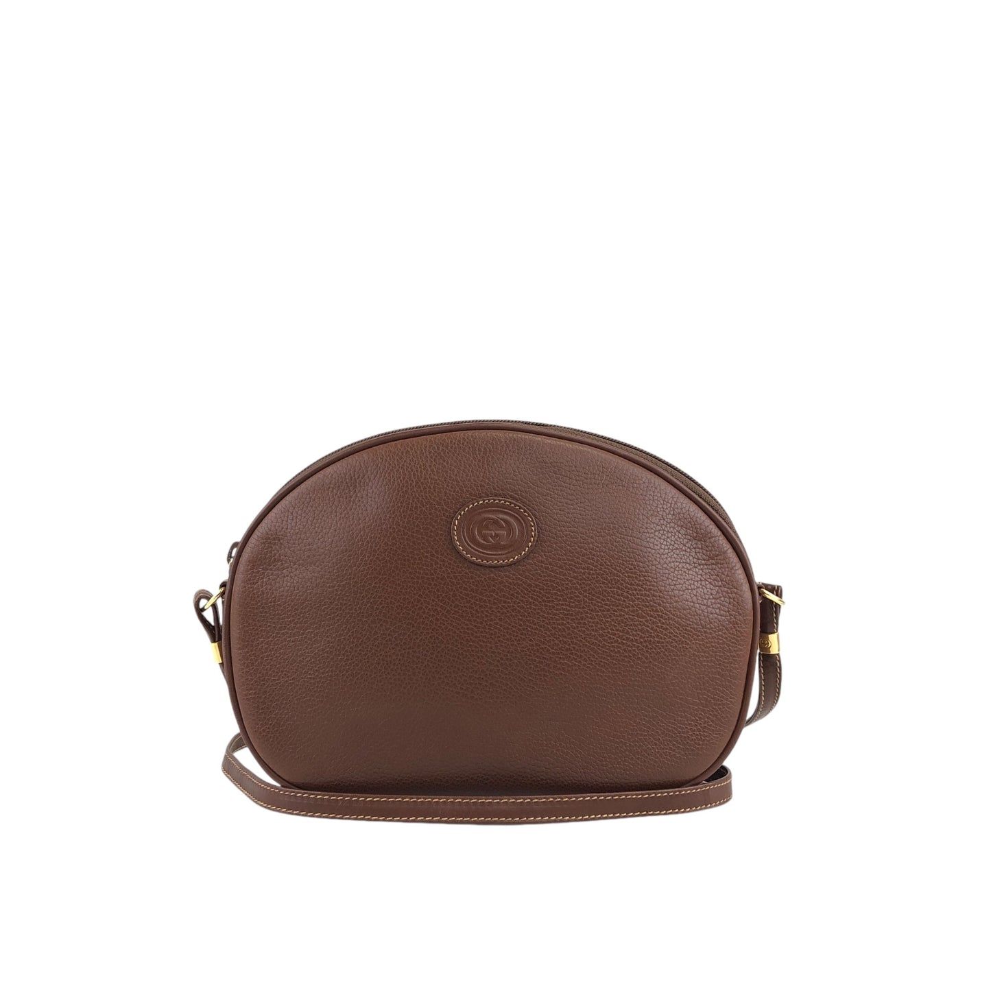 GUCCI GG Logo Shoulder bag Brown Vintage t5i7du