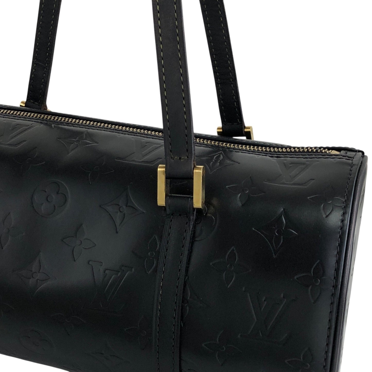 LOUIS VUITTON Handbag Totebag Black Vintage tesgbf