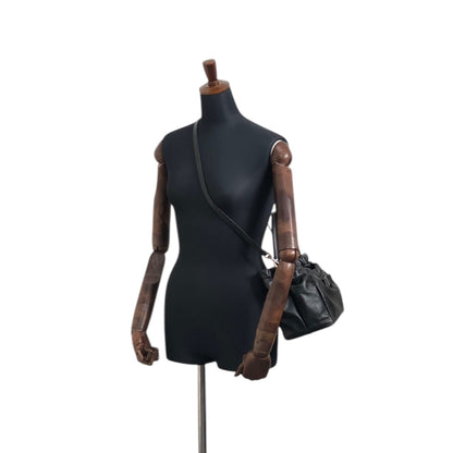 Salvatore Ferragamo Vala Ribbon Two-way Handbag Shoulder bag Black Vintage hdyv3c