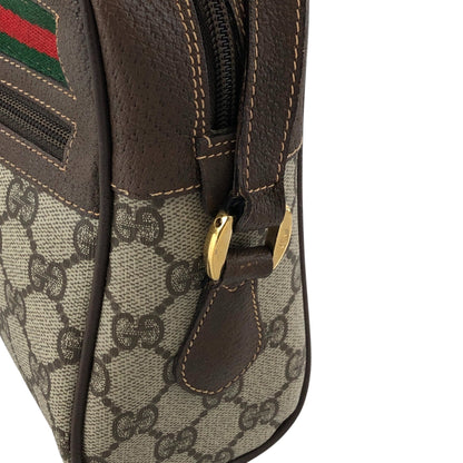 GUCCI GG Pattern Sherry Line Shoulder bag Brown Vintage ggwuxk