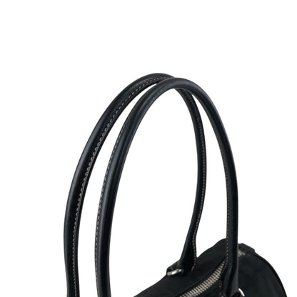 PRADA Triangle Logo Small Boston bag Handbag Black Vintage ixt5hp