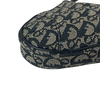 Christian Dior Trotter Shoulder bag Navy Vintage e4vgt6