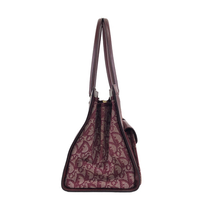 Christian Dior Trotter Handbag Bordeaux Vintage 2phza4