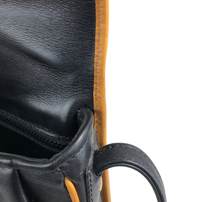 CELINE Blason Shoulder bag Black×Brown Vintage f8fsrs