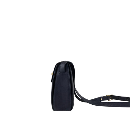 CELINE Gancini Shoulder bag Navy Vintage hf7v5f