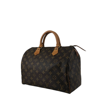 LOUIS VUITTON Monogram Handbag Boston bag Brown Vintage y2vg3b