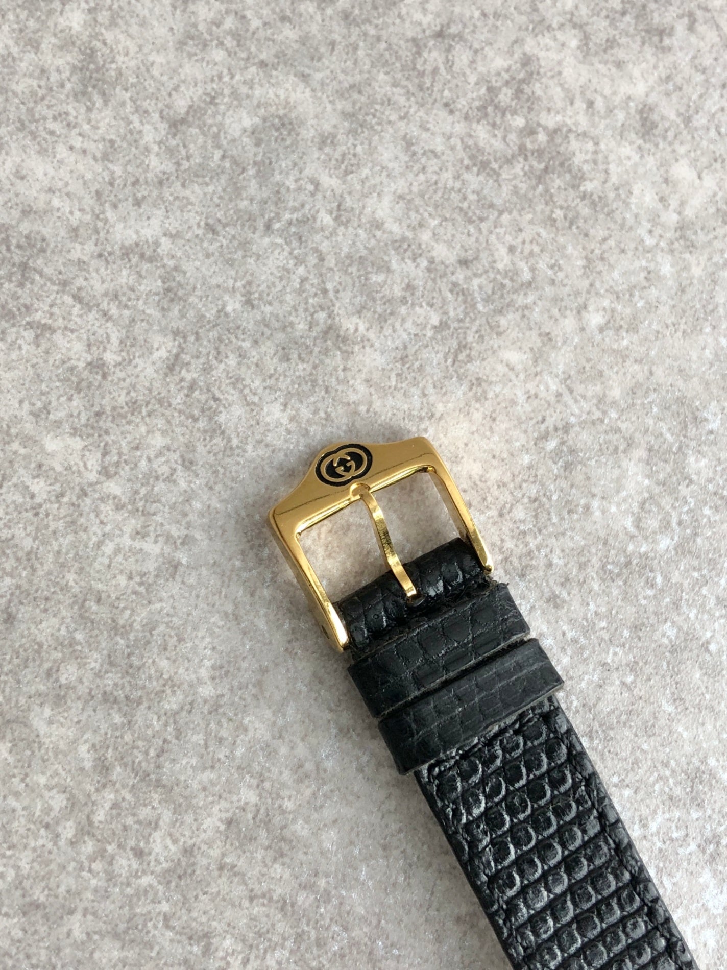 GUCCI Quartz Watch Black Vintage gipjhw