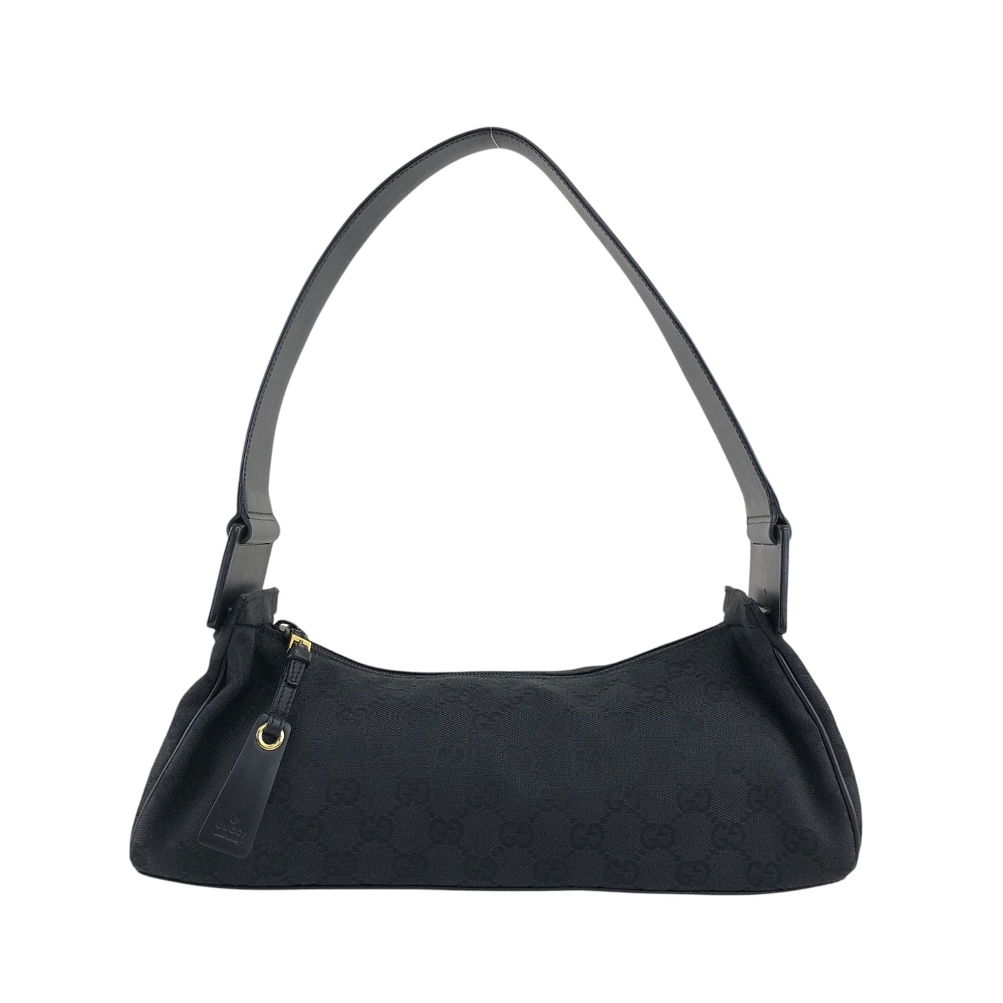 GUCCI GG Canvas Shoulder bag Black Vintage hgsb6r