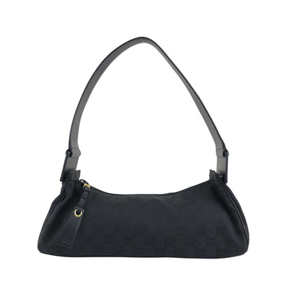GUCCI GG Canvas Shoulder bag Black Vintage hgsb6r