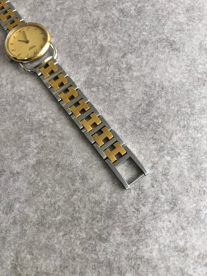 HERMES Watch Arceau Gold×Silver Vintage 5s8mvn