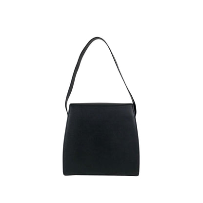 CELINE Circle Logo Shoulder bag Black Vintage eefby6