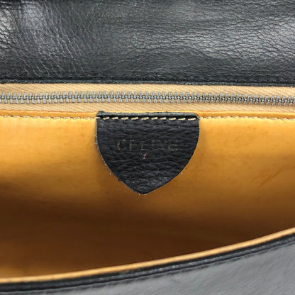 CELINE Triomphe Shoulder bag Black Vintage y7xmc7
