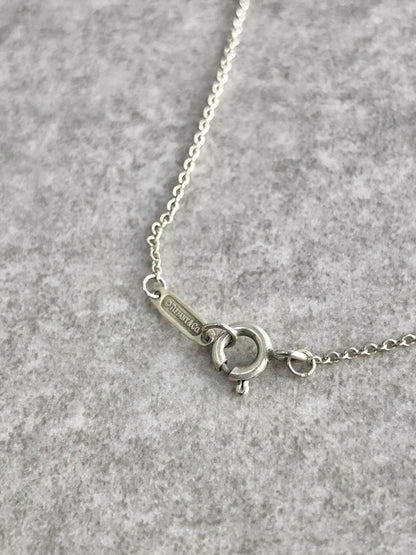 Tiffany & Co. Heart Motif SILVER925 Necklace Silver Vintage 2w6fek