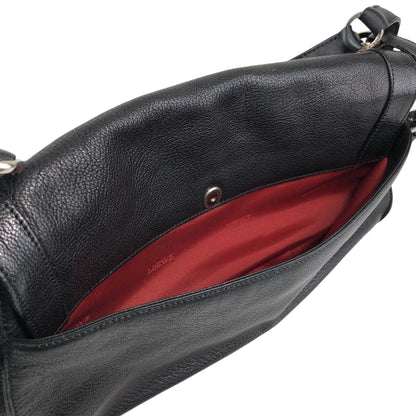 LOEWE Anagram Shoulder bag Black Vintage 8s3xv4