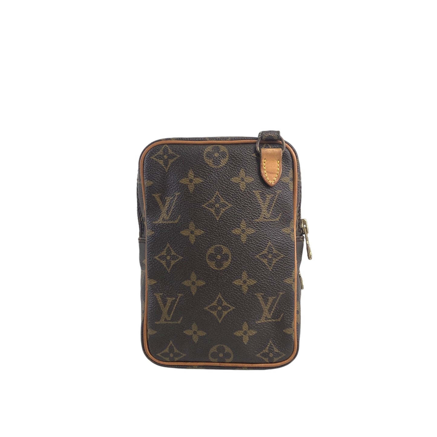 LOUIS VUITTON Monogram Shoulder bag Brown Vintage y5ytbv