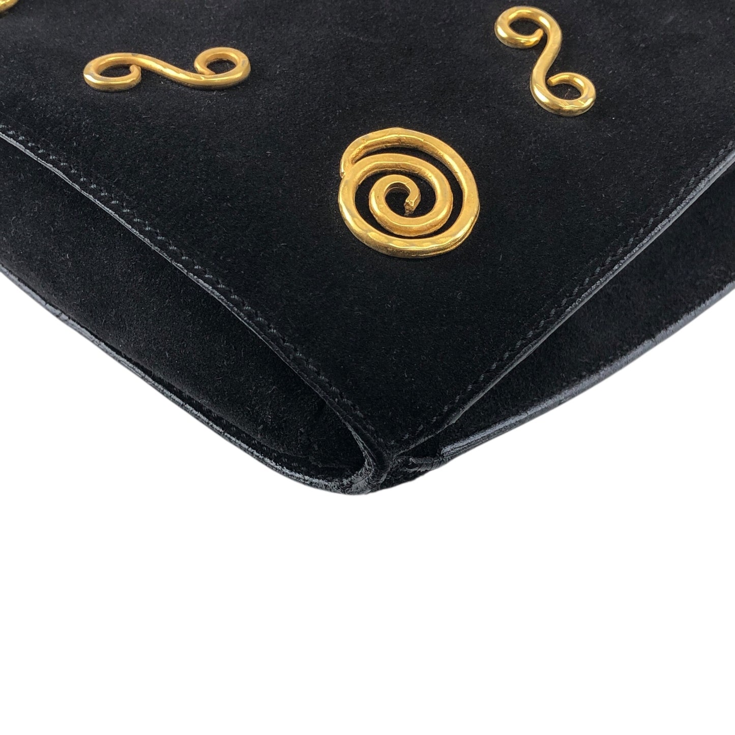 CELINE Chain Shoulder bag Black Vintage a7wb8n